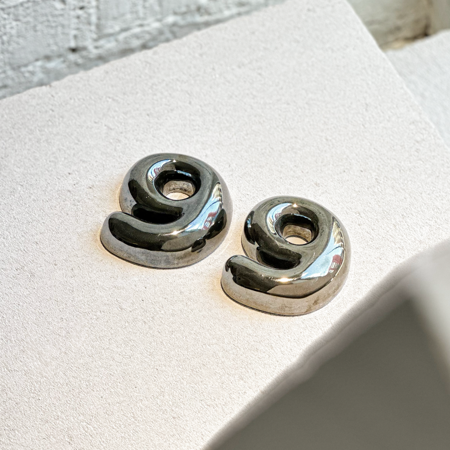 Ceramic House Numerals in Metal (Large)